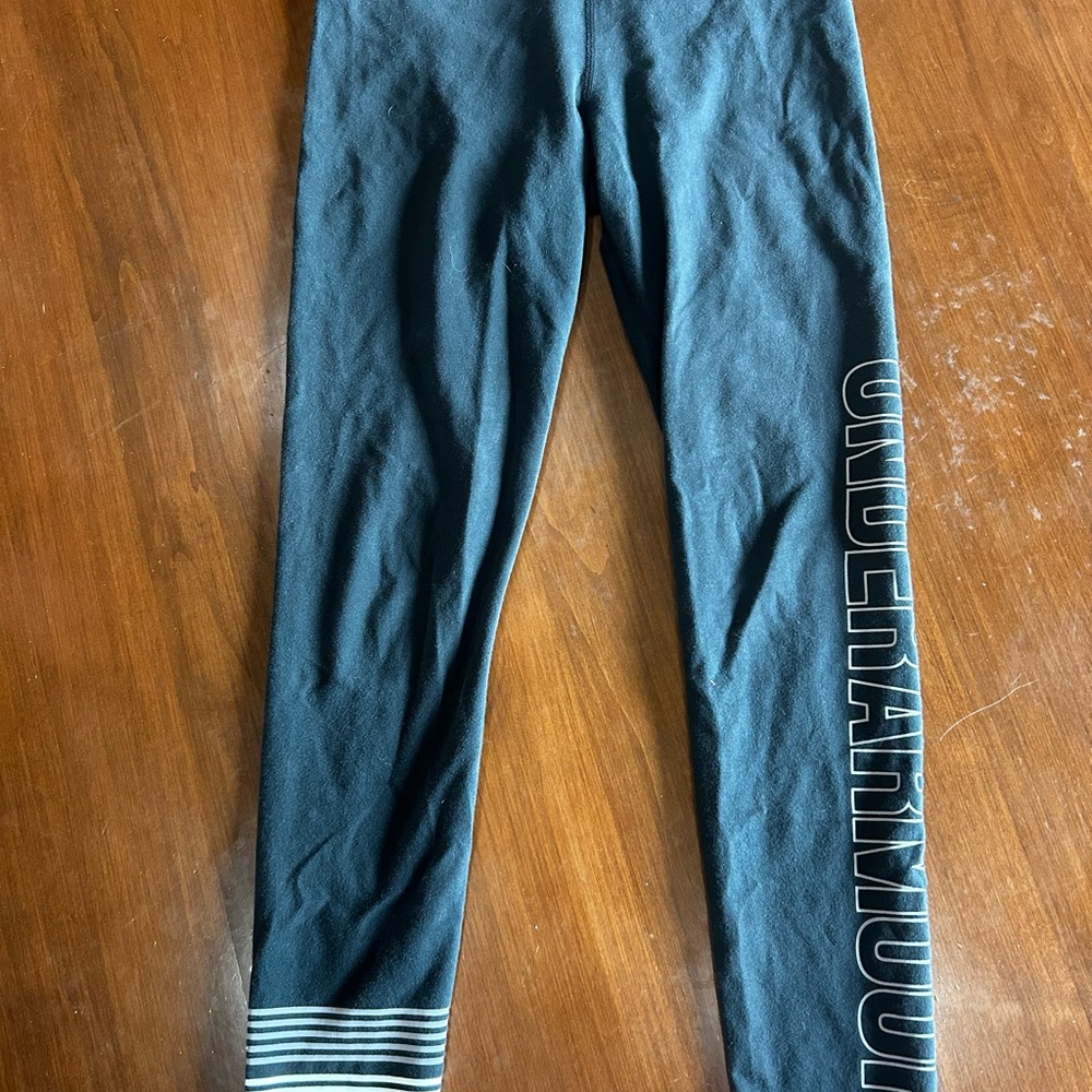 Under Armour Charcoal Leggings with Logo